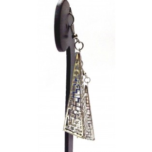 Silver Contemporary Earring Jhumka Jhumki Fashion Jewelry Drop Dangle Long EA281